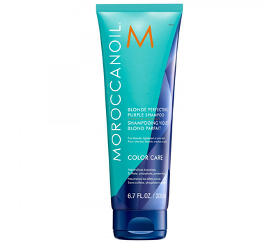 Тонирующий шампунь с фиолетовым пигментом для светлых волос Moroccanoil Blonde Perfecting Purple Shampoo