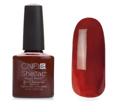 09954 Burnt Romance Гель-лак Creative Shellac Темно-терракотовый эмалевый коллекция Forbidden